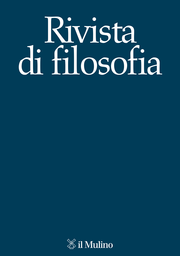 Cover of the journal Rivista di filosofia - 0035-6239