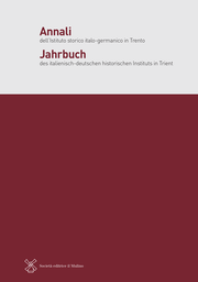 Cover of the journal Annali dell'Istituto storico italo-germanico in Trento - 0392-0011
