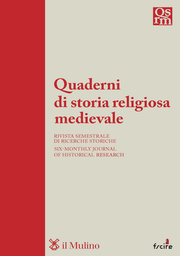 Cover: Quaderni di storia religiosa medievale - 2724-573X