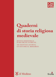 Cover of Quaderni di storia religiosa medievale - 2724-573X